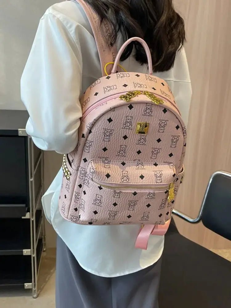 Luxury Women’s Faux Leather Backpack - More than a backpack