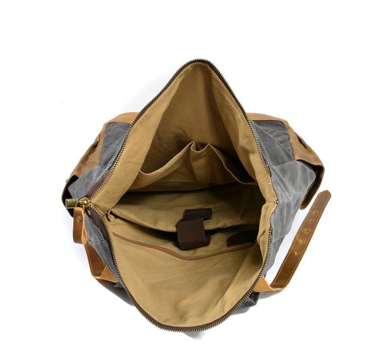 Military Roll-top Canvas Backpack - More than a backpack