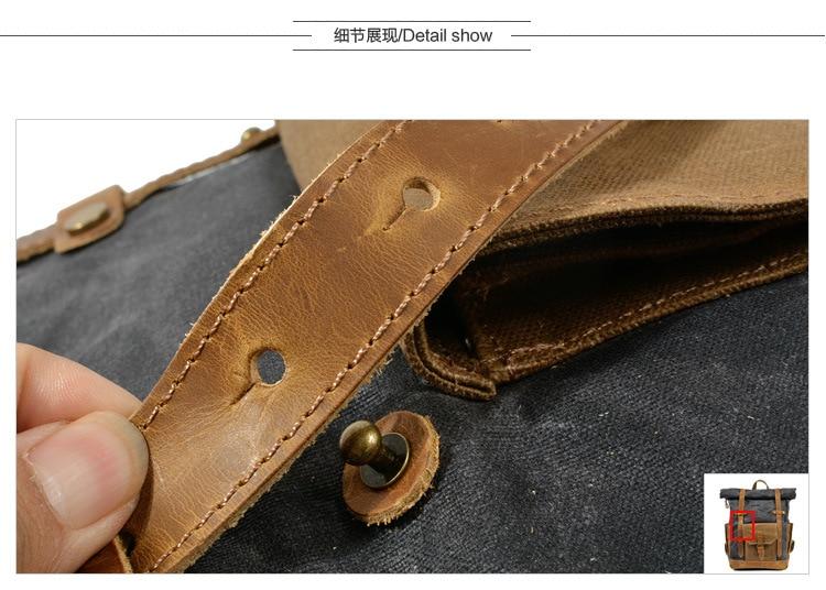 Military Roll-top Canvas Backpack - More than a backpack