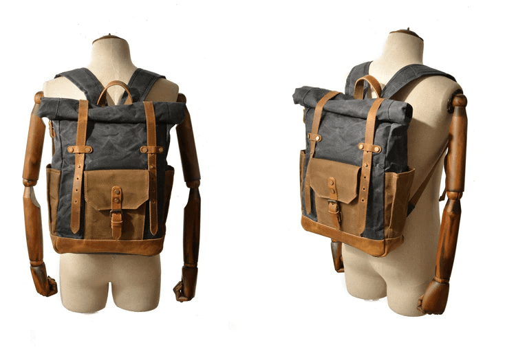 Military Roll-top Canvas Backpack - More than a backpack