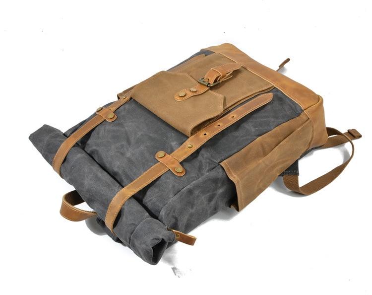 Military Roll-top Canvas Backpack - More than a backpack
