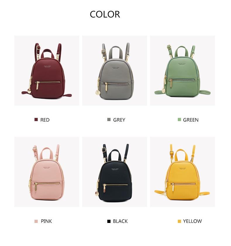 Mini Soft Touch Faux Leather Backpack - More than a backpack