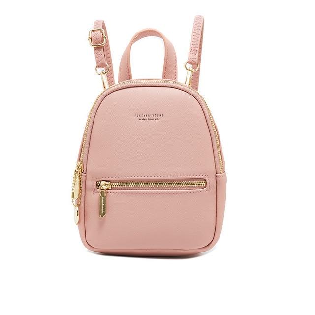 Mini Soft Touch Faux Leather Backpack - More than a backpack
