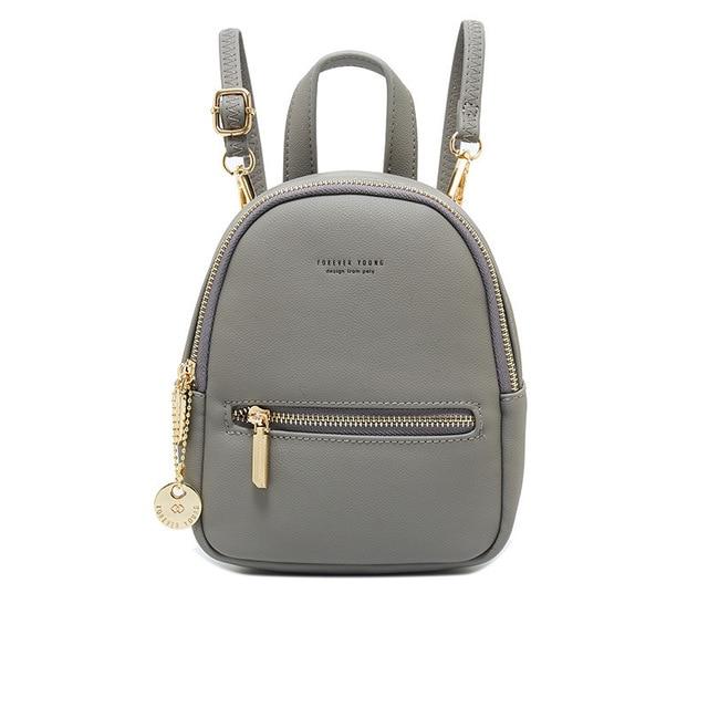 Mini Soft Touch Faux Leather Backpack - More than a backpack