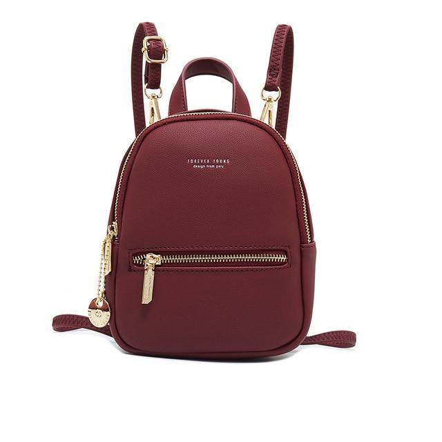 Mini Soft Touch Faux Leather Backpack - More than a backpack