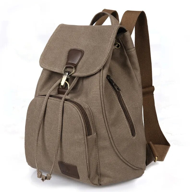 Vintage Drawstring Canvas Backpack - More than a backpack