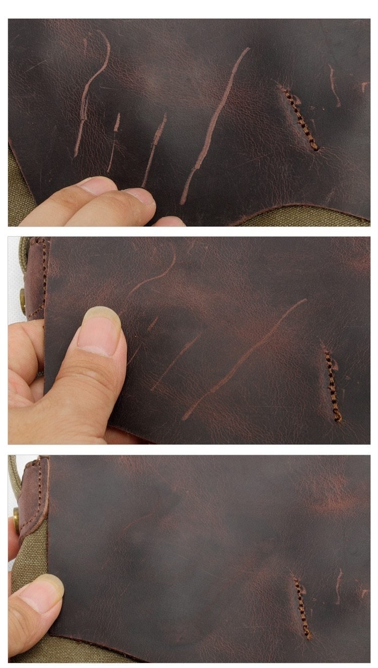 Vintage Leather & Canvas Backpack - More than a backpack