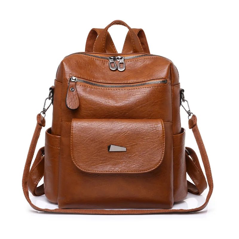 Vintage Women’s Faux Leather Backpack - More than a backpack